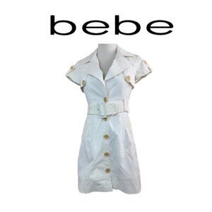 Bebe White Beautiful Dress. Sz XS
